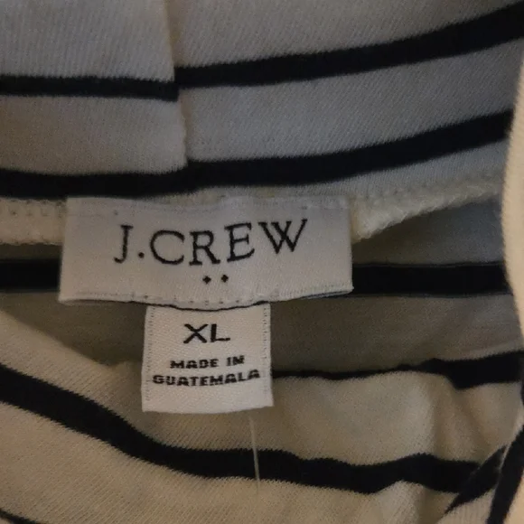J. Crew Navy and Cream Striped Turtleneck - Picture 2 of 6